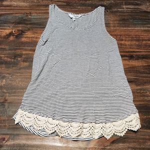 Sonoma Striped Tank Top Size PL